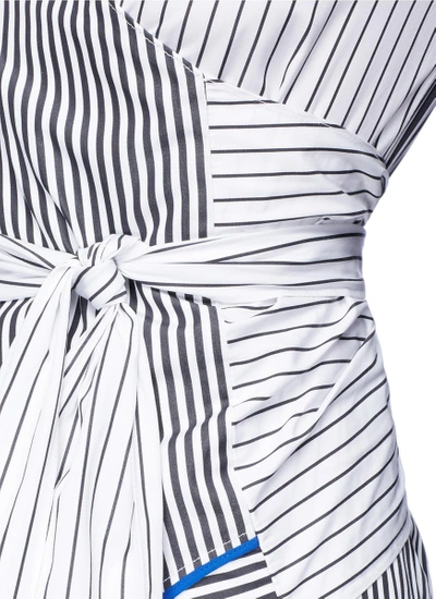 Shop Tome Stripe Cotton Poplin Wrap Shirt