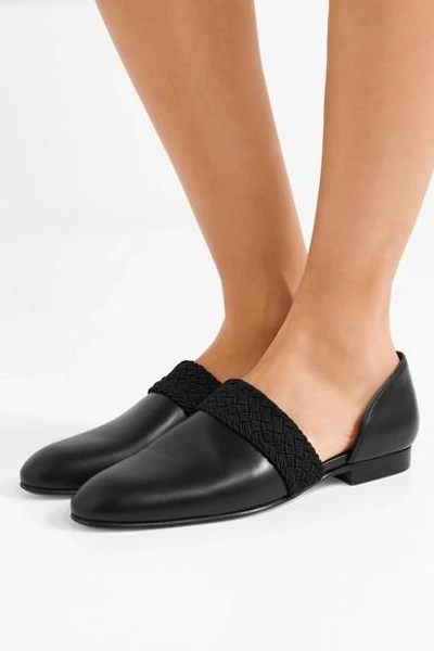 Shop Loewe Flex D'orsay Leather Loafers