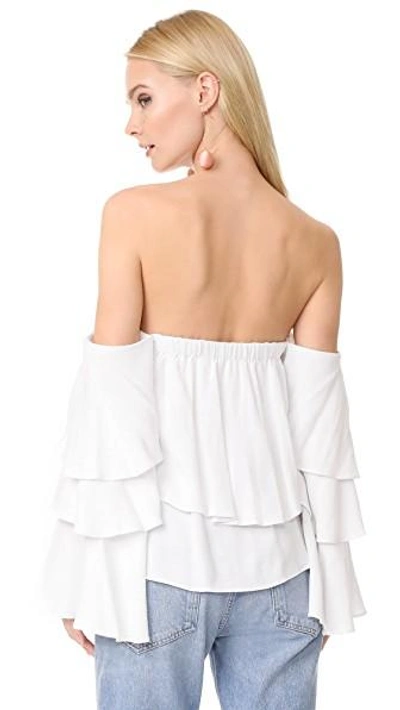 Shop Mlm Label Mesa Shoulder Top In White