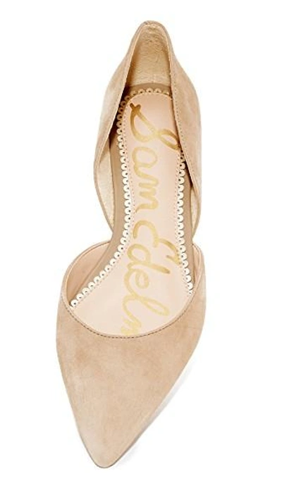 Shop Sam Edelman Rodney D'orsay Flats In Oatmeal