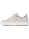 Giuseppe Zanotti Frankie Croc-embossed Leather Trainers