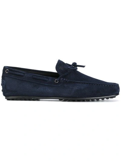 Shop Tod's Gommino Loafers In Blue