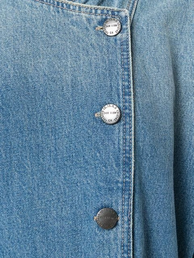 Shop Current Elliott Cropped Sleeve Jacket In Blue
