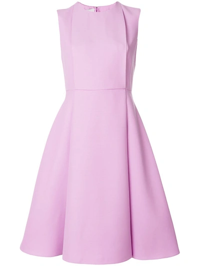 Valentino Sleeveless A-line Crepe Couture Dress In Pink