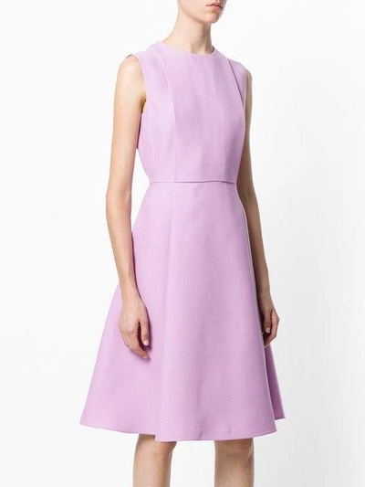 Shop Valentino Flared Panel Dress In Pink