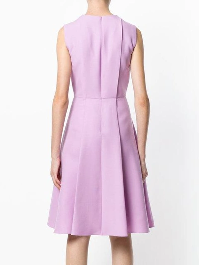 Shop Valentino Flared Panel Dress In Pink