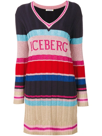 Iceberg V-neck Dress