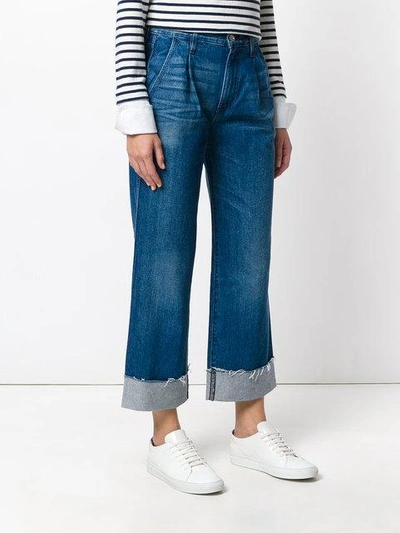 high-rise flared jeans