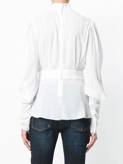 Shop Dolce & Gabbana Pussybow Blouse - White