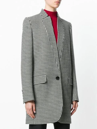 Shop Stella Mccartney Dogtooth Single Breasted Coat