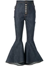 ELLERY 高腰喇叭牛仔裤,XP552NRB12230159
