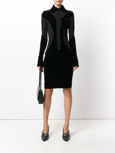 Shop Givenchy Button-down Collared Dress