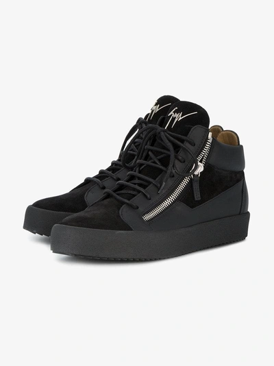 Shop Giuseppe Zanotti Design Kriss Hi-top Sneakers In Black