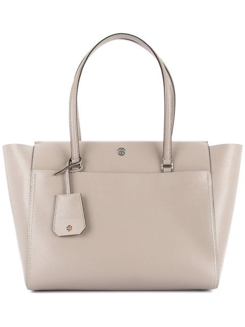tory burch parker leather tote