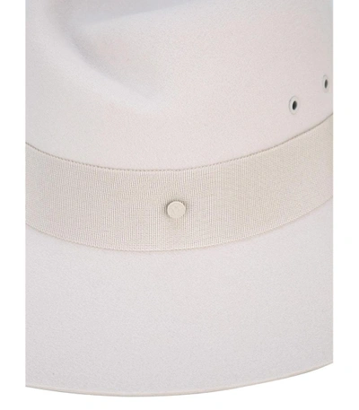 Shop Maison Michel White Virginie Trilby Hat