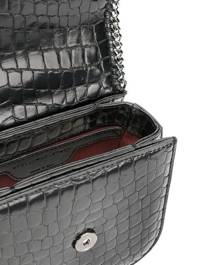Shop Stella Mccartney Croc-effect Falabella Box Shoulder Bag