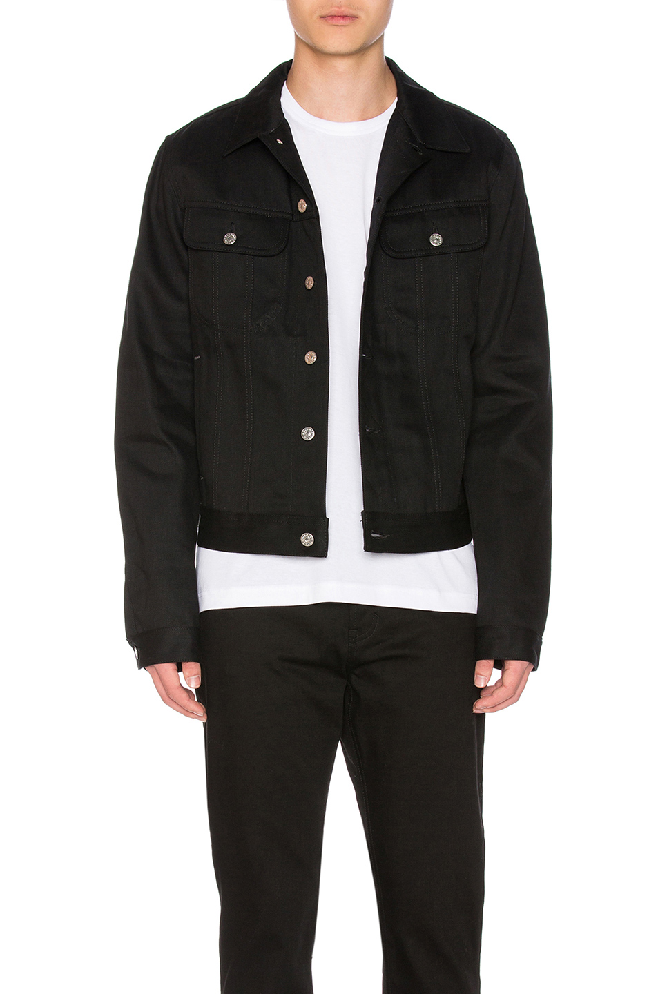 acne studios denim jacket black