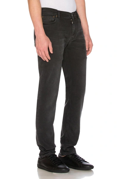 Acne Studios Black Skinny Fit Jeans In Used Black