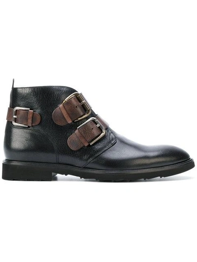 Shop Dolce & Gabbana Buckled Boots In Brown