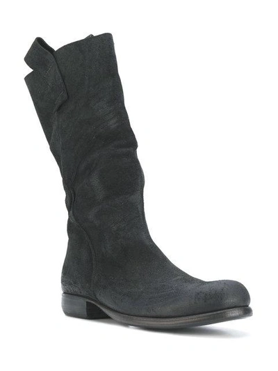 Shop Lost & Found Ria Dunn Rugged Slouched Boots - Black