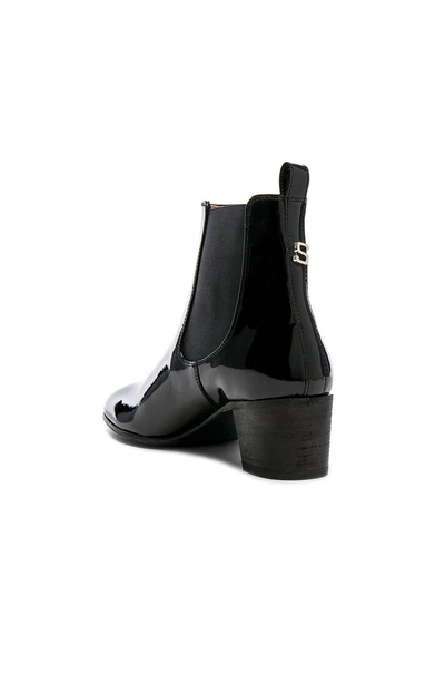 Shop Acne Studios Patent Leather Hely Boots In Black