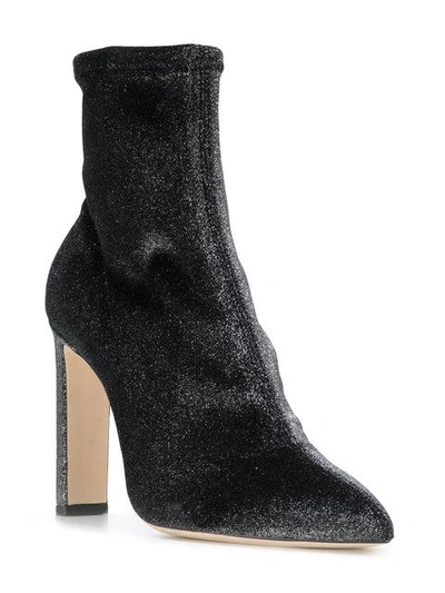 Shop Jimmy Choo Louella Boots In Metallic