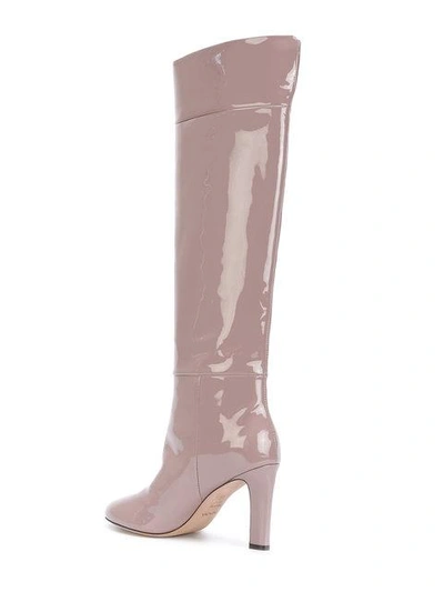 Shop Agnona Knee Length Boots In Pink