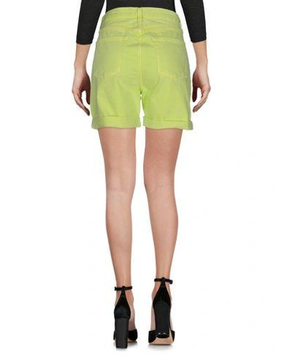 Shop J Brand Denim Shorts In Acid Green
