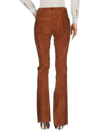 Shop Drome Casual Pants In Brown