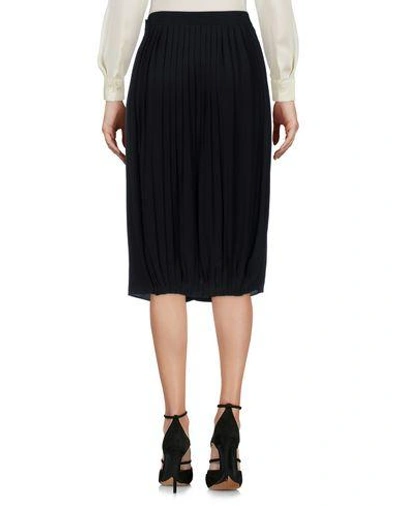 Shop Tibi Knee Length Skirts In Black