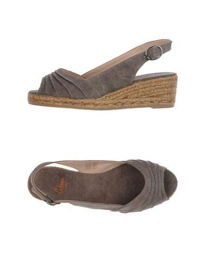 Castaã±er Sandals In Khaki