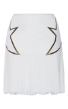 ELIE SAAB Asymmetrical Pleated Mini Skirt