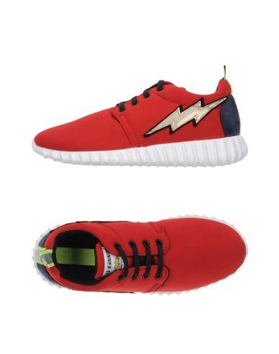 Shop Leo Studio Design Sneakers In Red