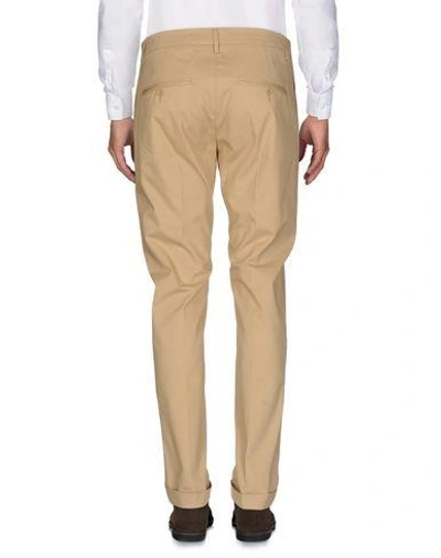 Shop Dondup Casual Pants In Beige