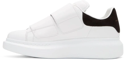 Shop Alexander Mcqueen White Straps Oversized Sneakers In 9061 White/black
