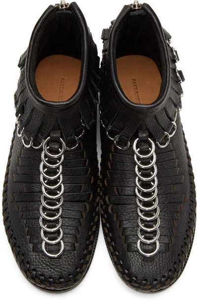 ALEXANDER WANG BLACK MONTANA MOCCASIN HIGH-TOP SNEAKERS