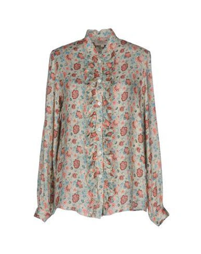 Shop Paul & Joe Floral Shirts & Blouses In Sky Blue