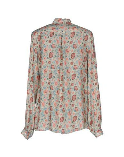 Shop Paul & Joe Floral Shirts & Blouses In Sky Blue