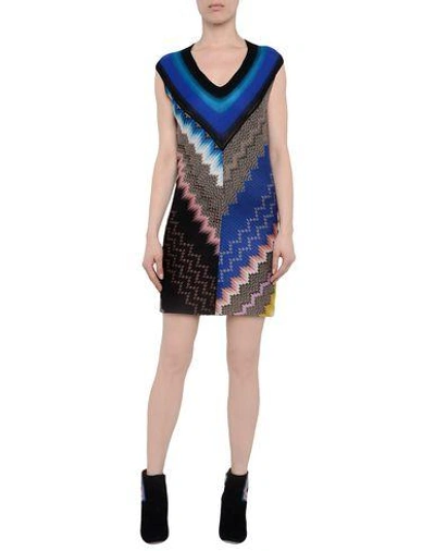 Shop Missoni Short Dress In Blue