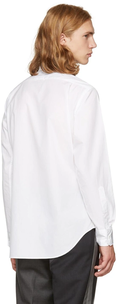 Shop Thom Browne White Classic Point Collar Button-down Shirt