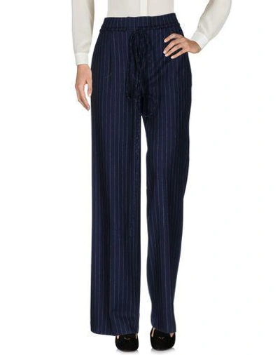 Veronique Branquinho Casual Pants In Dark Blue