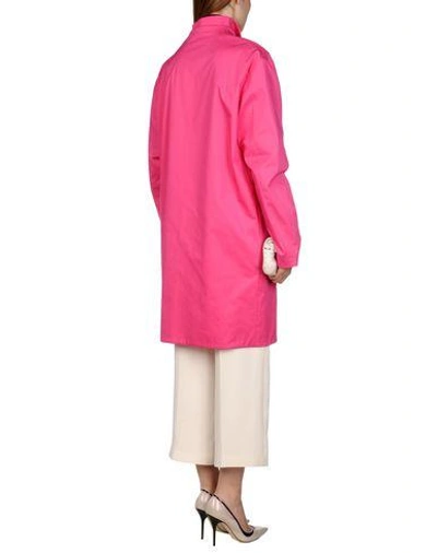 Shop Dsquared2 Full-length Jacket In Fuchsia