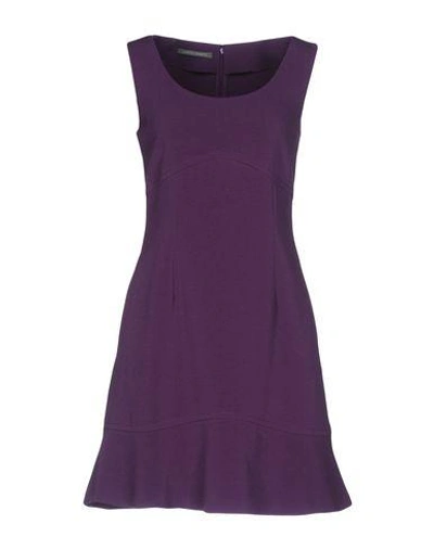 Alberta Ferretti Short Dresses In Purple
