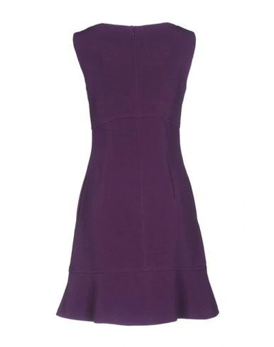 Shop Alberta Ferretti Short Dresses In Purple