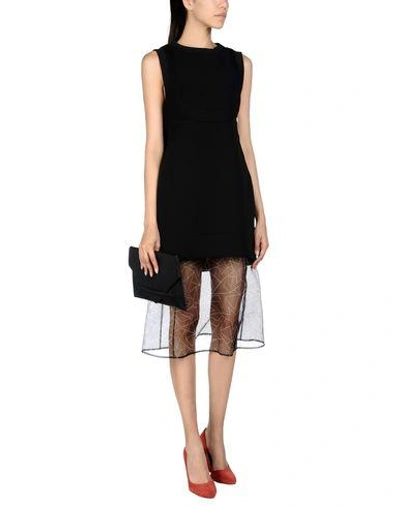 Shop Neil Barrett 3/4 Length Dresses In Black