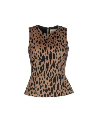 Fausto Puglisi Top In Brown
