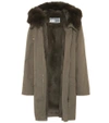 YVES SALOMON Fur-trimmed coat