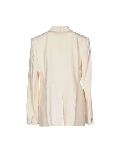 Shop Sportmax Blazers In Ivory