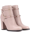 VALENTINO GARAVANI Valentino Garavani Rockstud leather ankle boots,P00276888