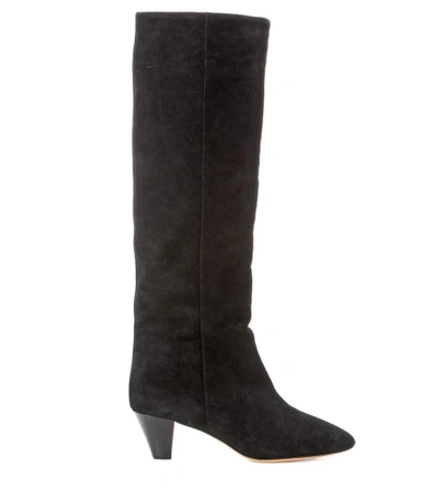 Shop Isabel Marant Robby Suede Knee-high Boots